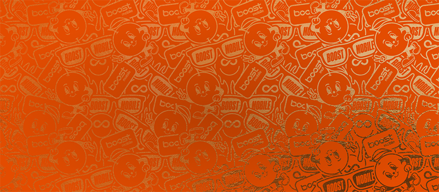 Papel de regalo de Black Friday de Boost Mobile